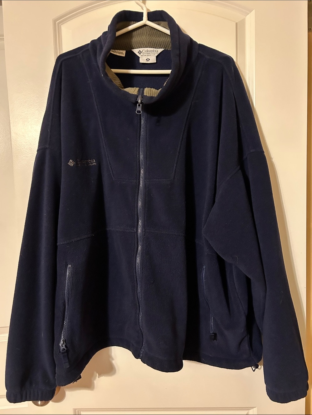 Columbia Men's Dark Navy Full-Zip Fleece Jacket 3XL